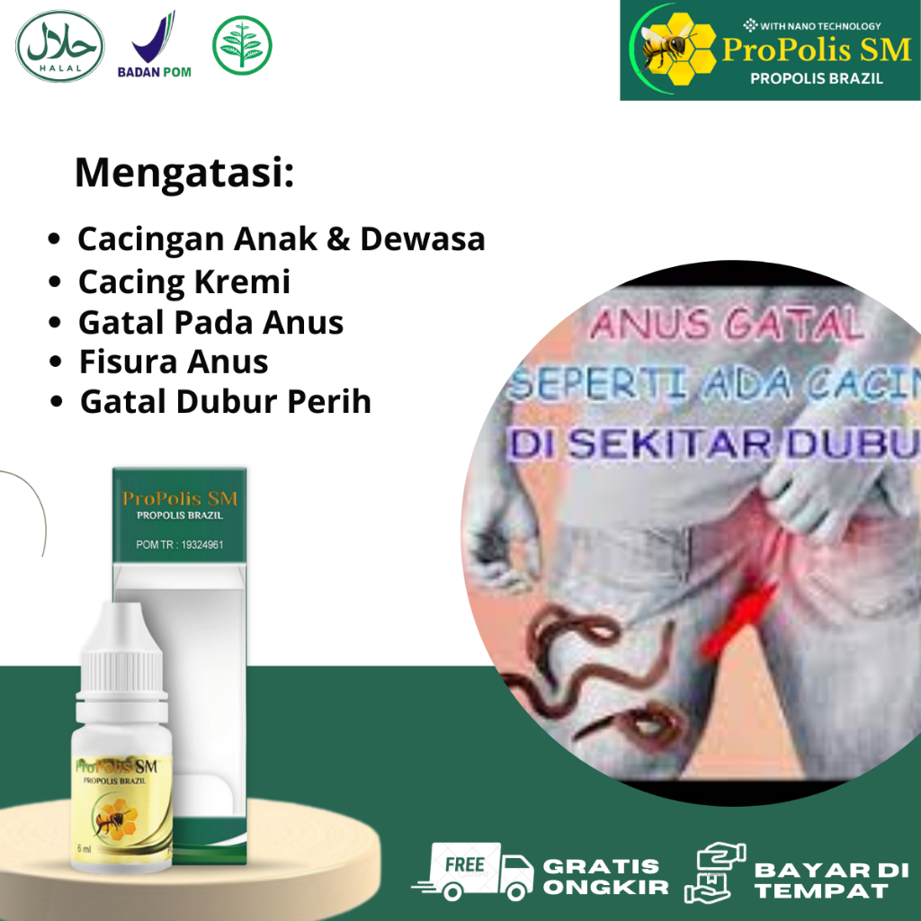 Obat Cacingan, Obat Cacing Anak & Dewasa, Obat Cacing Kremi, Obat Gatal anus, Obat Gatal dubur, Obat