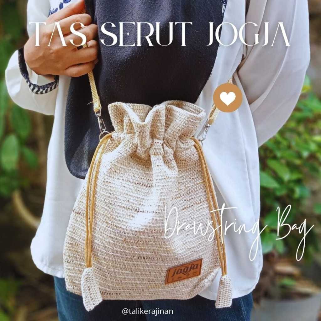TAS SERUT WANITA DRAWSTRING BAG JOGJA LOCAL PRIDE TAS SELEMPANG UNIK