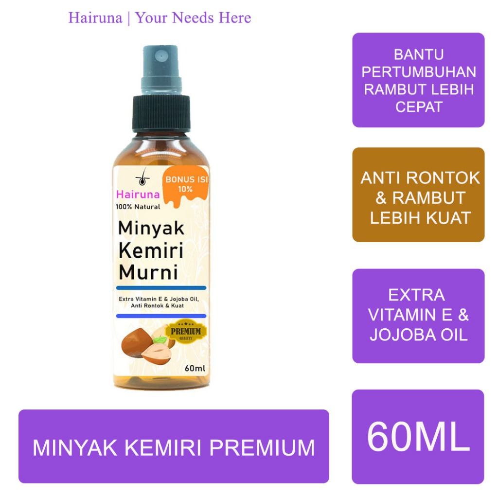 Minyak Kemiri Untuk Rambut Penumbuh Rambut Minyak Kemiri Rambut Pelebat Rambut Minyak Rambut Kemiri 