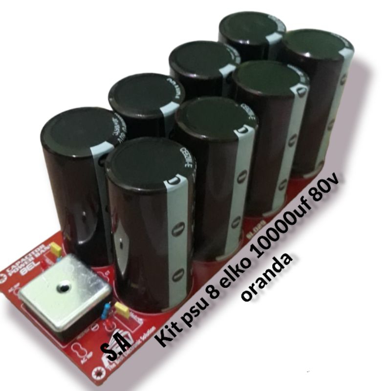 Kit psu power supply 8 Elko 10000uf  80v 100v oranda