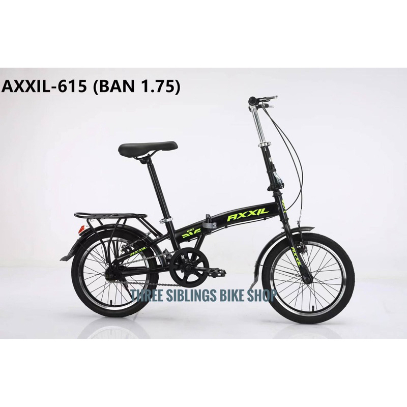 TERMURAH SEPEDA LIPAT AXXIL 615 16 INCH DENGAN BONCENGAN