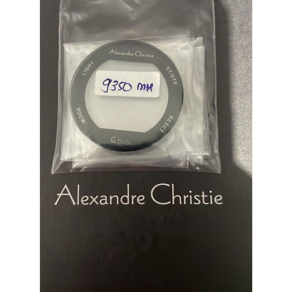 kaca jam tangan pria alexandre christie 9350mh original