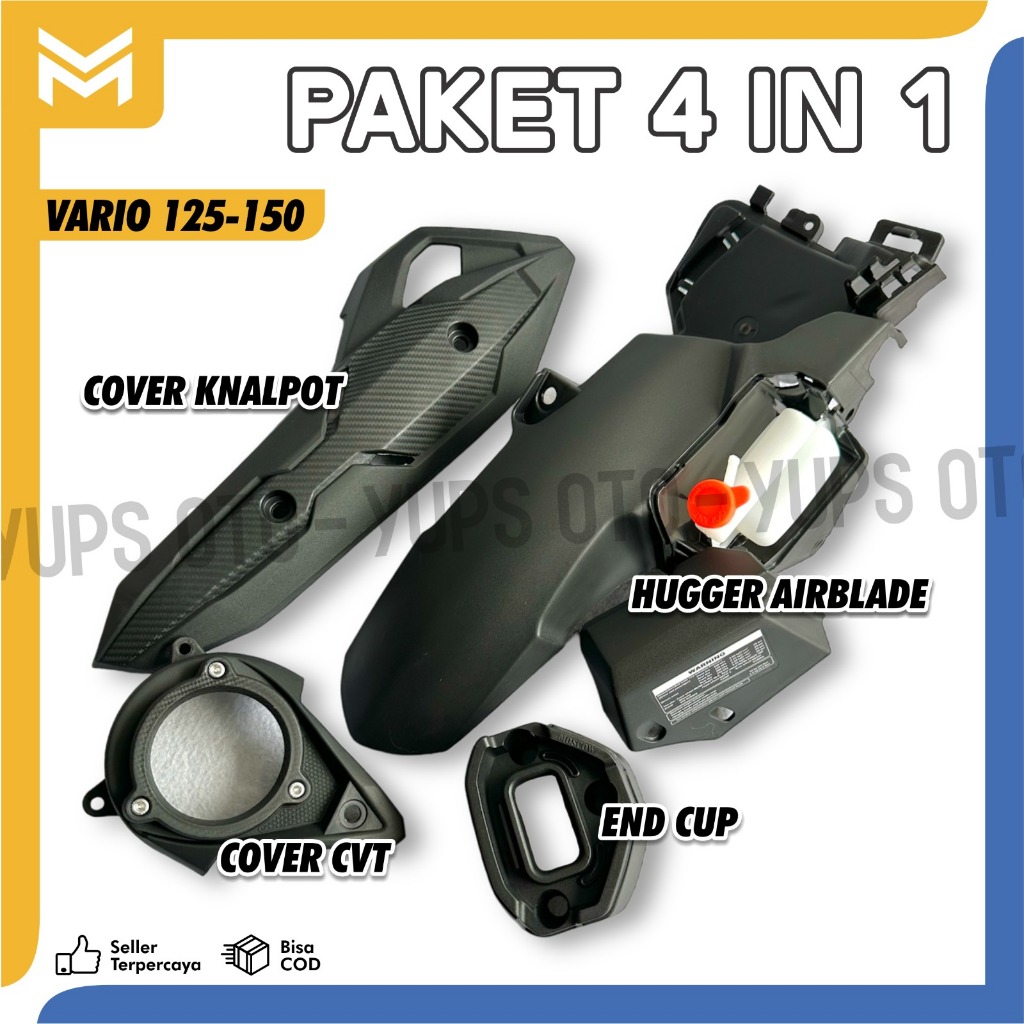 PAKET MURAH HUGGER SPAKBOR KOLONG AIRBLADE MERK EURO PART HAGER HUGER SPAKBOR BELAKANG VARIO 125 150