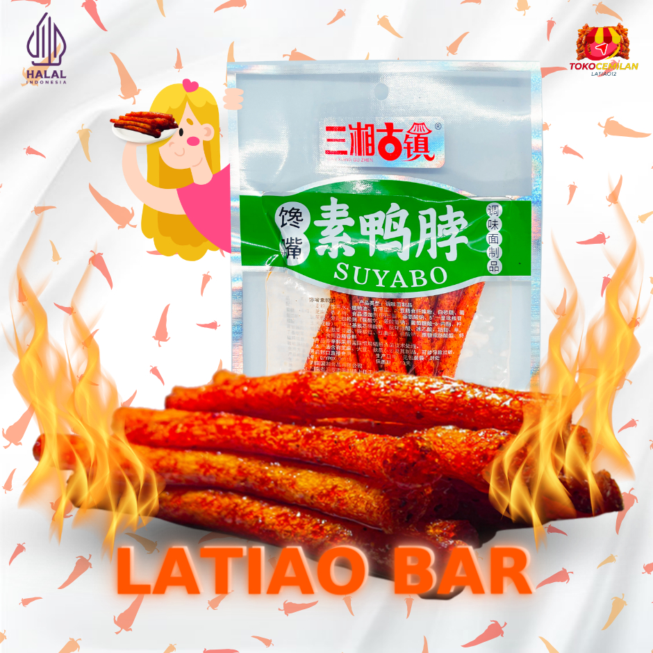 

[SPICY SNACK] LATIAO BAR | GLUTEN VEGETARIAN HALAL | PEDAS Makanan Keripik Food