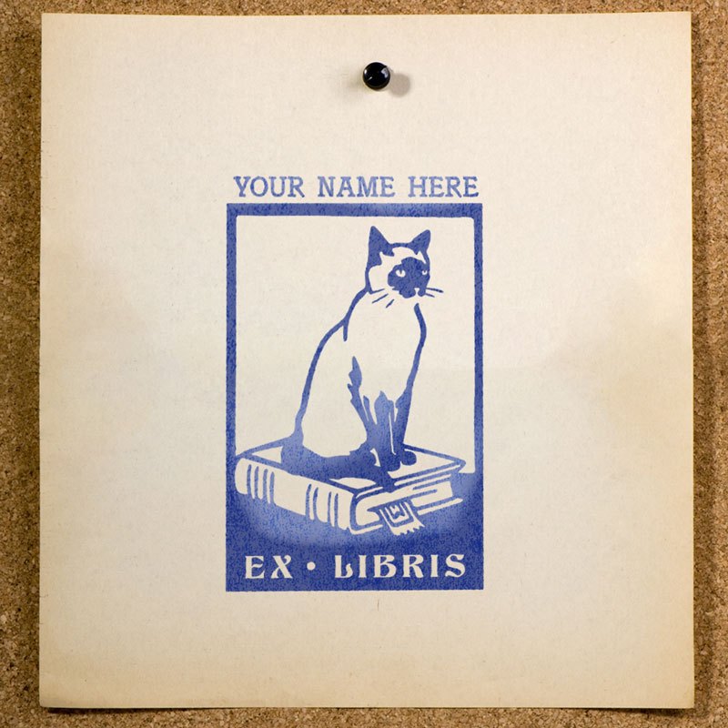 

Stempel Buku Perpustakaan Ex Libris Stamp Custom Nama SE-51