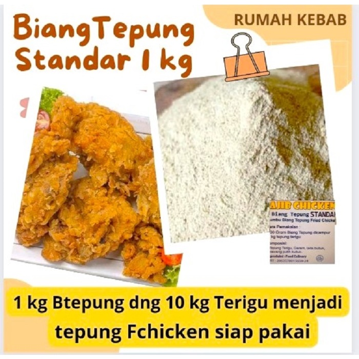 

Tepung Ayam Fried Chicken Standar- Biang Tepung Fried Chicken Standar 1kg