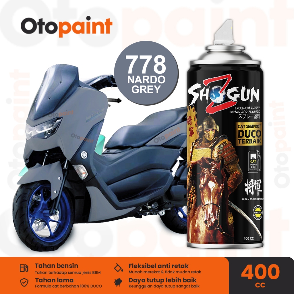 OTOPAINT Cat Semprot Pilox Nardo Grey Audi Grey Abu Abu Monyet Gelap- | Shogun Z Nardo Grey 778