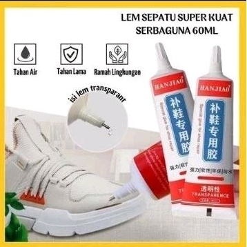 Lem Sepatu Sandal Lengket Kuat 60ml Waterproof Anti Air Perekat Nambal Tanpa Bekas Lem Kuat Lem Kuat