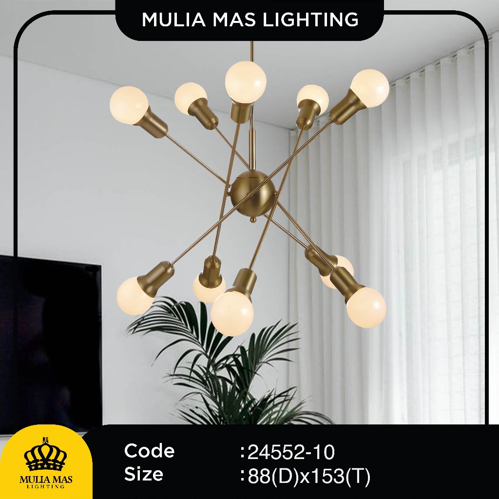 Lampu Gantung Hias Unik Bentuk Bohlam Ruang Tamu Termurah 24552