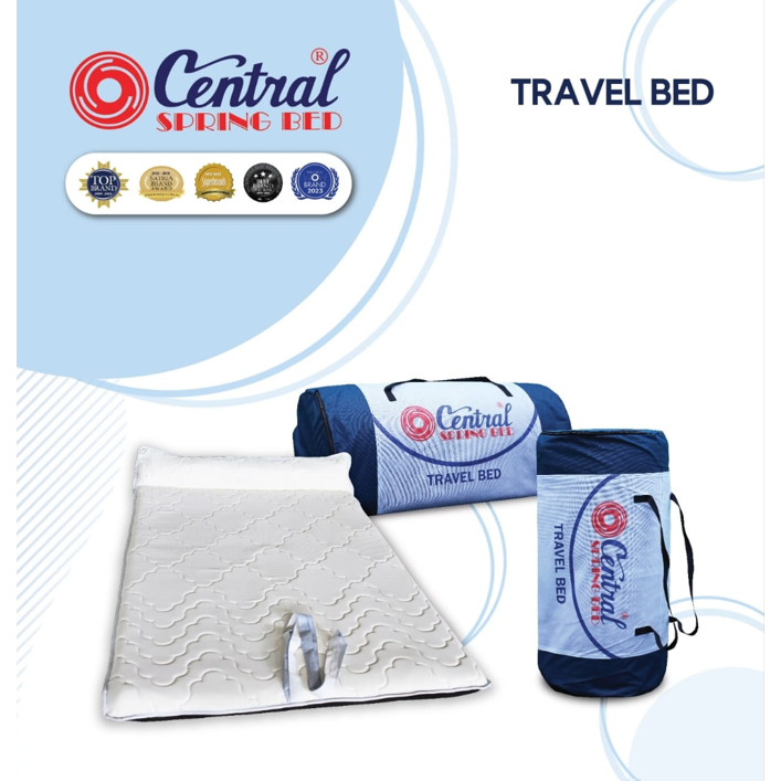 Travel Bed Central  / Kasur Lipat Central  / Kasur Gulung Central (Bonus Tas) - Central Springbed
