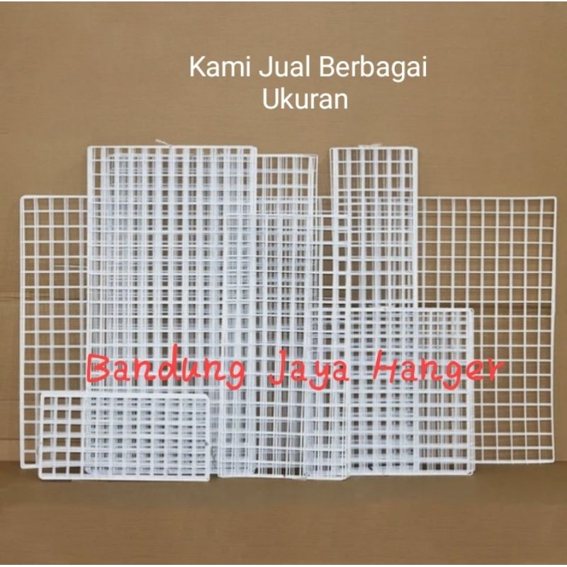 Ram Jaring Dinding / Gantungan Aksesoris Dipslay kawat ukuran 95X65