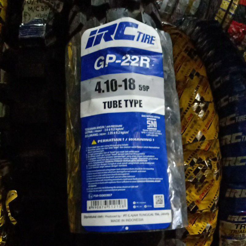 410-18 GP 22 R Ban Trail Merek IRC Ring 18 Untuk Motor KLX