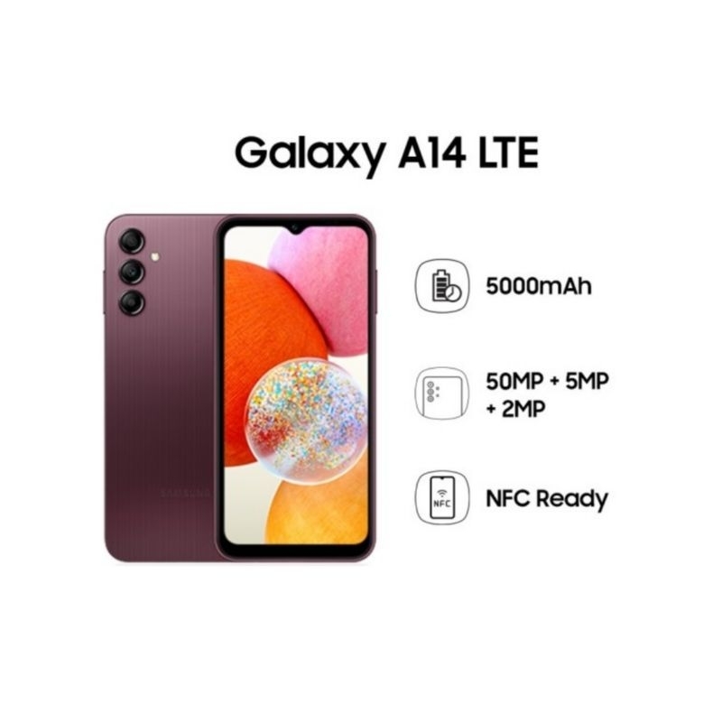 HP SAMSUNG A14 6/128 GB - A14 4G RAM 6GB ROM 128GB GARANSI RESMI