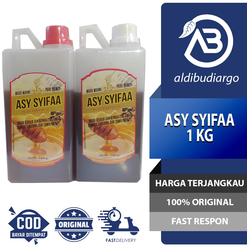 

Super Promo** MADU MURNI PURE HONEY ASY SYIFAA 1 KG | MADU ASYIFA | MADU KALIMANTAN ASY SYIFAA Terupdate /̵