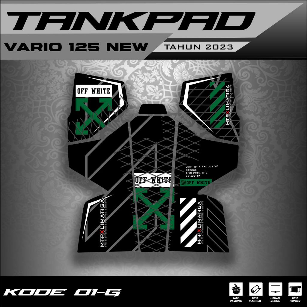 Tankpad Vario 125 New 2022 2023 Tebal Striping Vario Sticker Vario Pelindung Dashboard Vario Deckpad