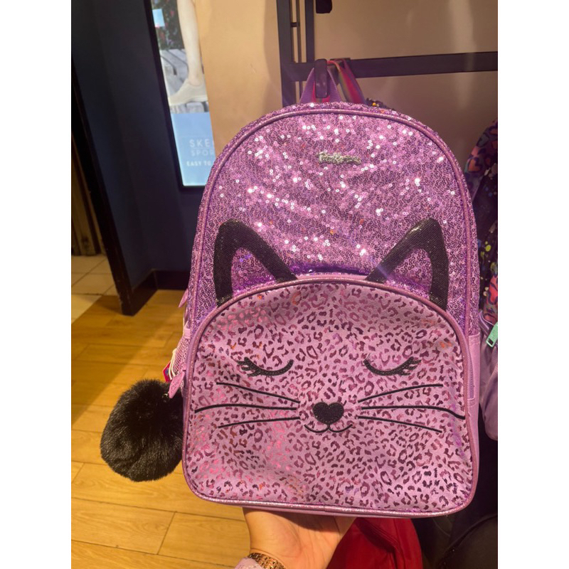 SKECHERS TWINKLE TOES CAT BACKPACK GIRLS - PURPLE