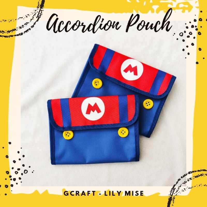 Accordion pouch - dompet sekat  - pouch sekat - dompet 4 sekat