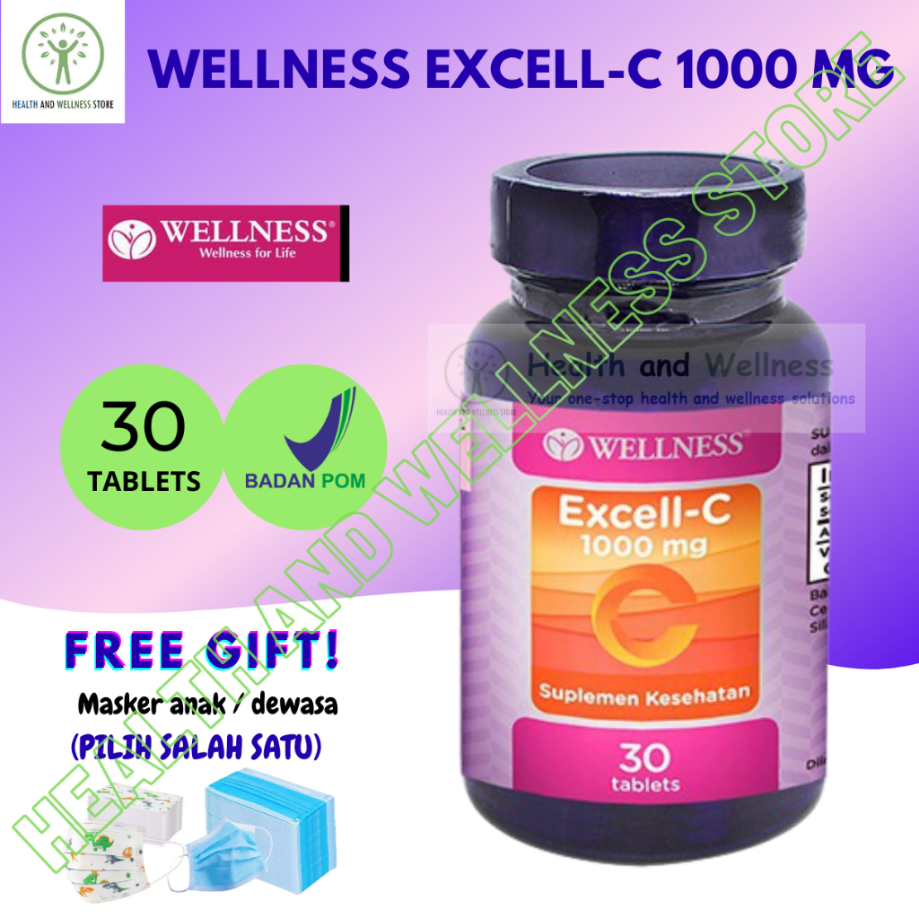 Wellness Excell C 1000 Mg Excell-C 30 Tablet Vitamin C 1000 Mg