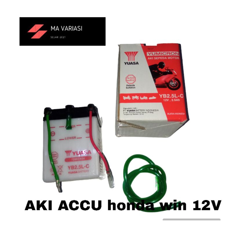Aki motor honda win 100 12V