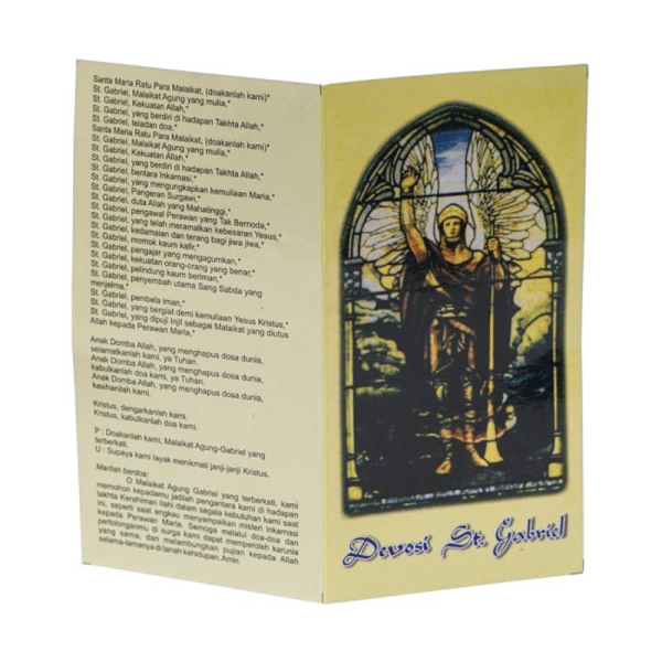 

Unik Lembaran Doa St. Gabriel Lembaran Doa Kaplet Buku Doa Katolik Murah