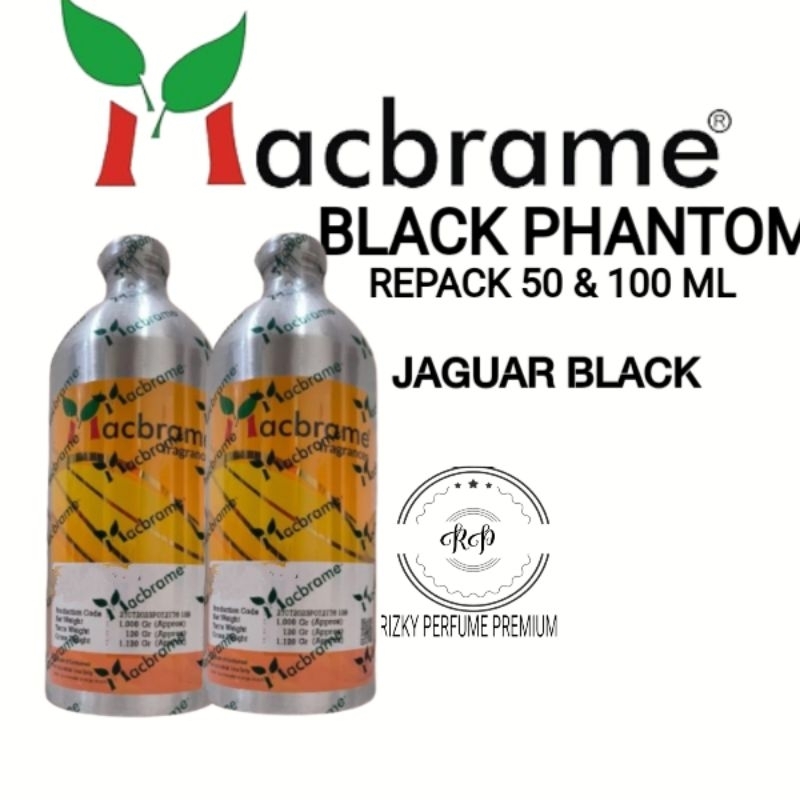 BIBIT PARFUM BLACK PHANTOM MACBREM JAGUAR BLACKK