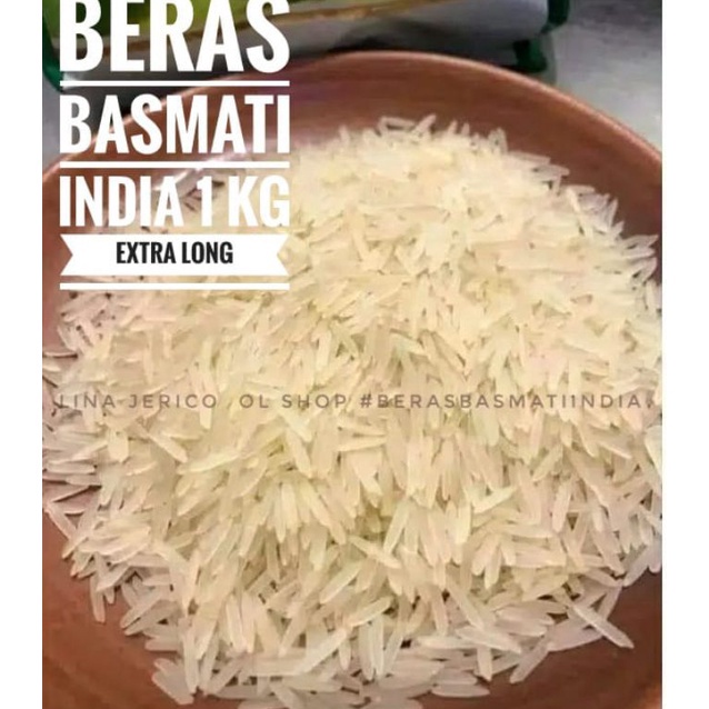 

BERAS BASMATI INDIA khas ARAB 1 kg. kwalitas bagus premium 33