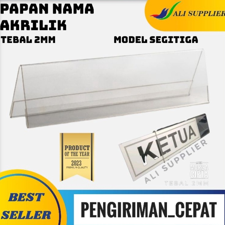 

Ready Stock SIGN HOLDER AKRILIK / ACRYLIC PAPAN NAMA MEJA / TEND CARD AKRILIK MURAH ➡✷