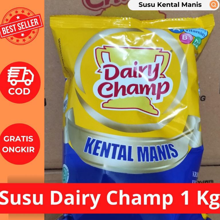 

M0del B4ru Dairy Champ Susu Kental Manis 1 Kg | Dairy Champ Susu Krimer 1Kg Eleoen