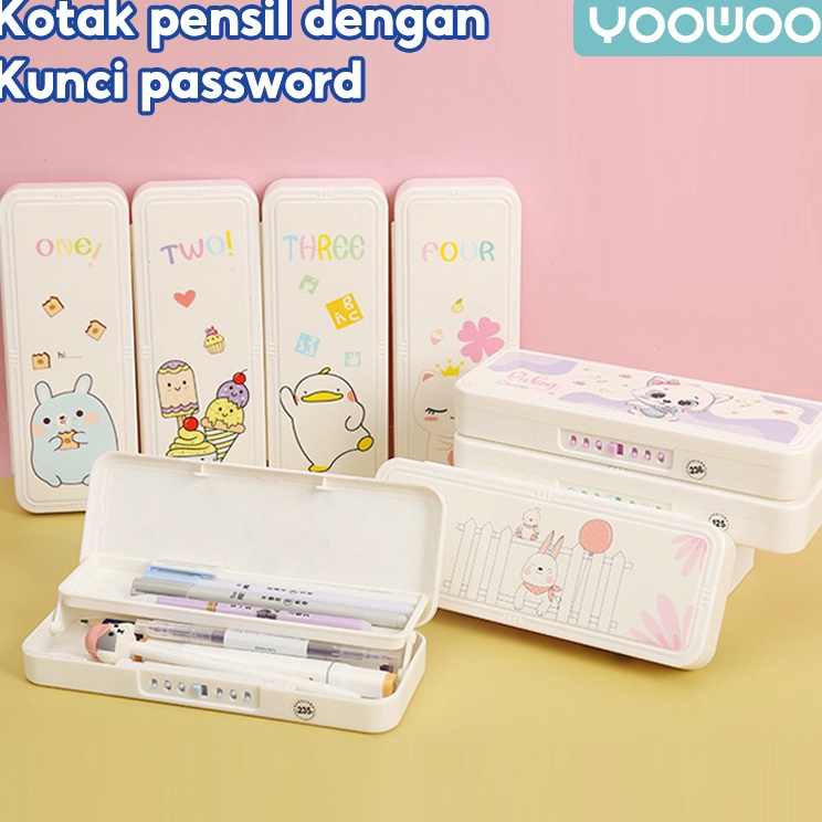 

Ready Stock YooWoo Kotak pensil / tempat pensil / kotak pensil gambar / kotak pensil kata sandi / tempat pensil bisa di kunci ➥☈✥