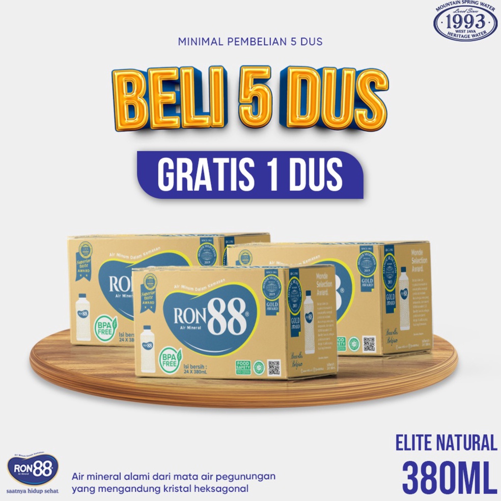 

L@@ri3 Ron88 natural 380ML minimal 5 karton 1 karton Shopee Sale