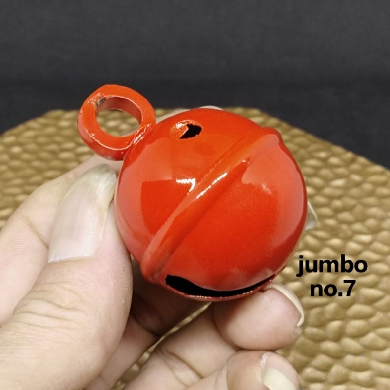 klinting jumbo no.7 bel kuningan merah klinting kucing kambing dll..