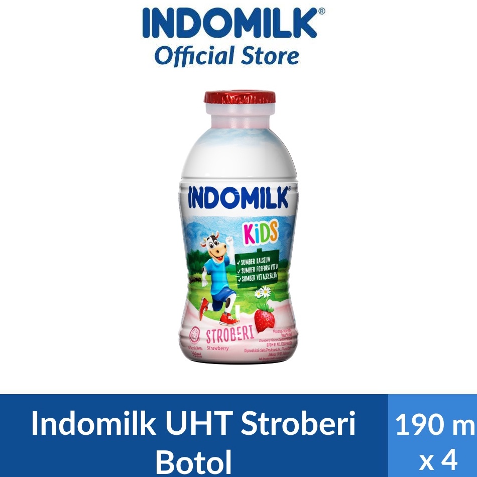 

KAMJ9 Indomilk Strawberry Botol 190 ml x 4 55