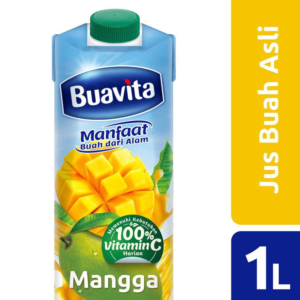 

[⌨K21@] Buavita Jus Buah Asli Mangga 1000 Ml - Mango Juice, Jus Mangga MurrrMerrr