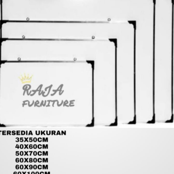 

Promo Papan Tulis White Board 80x120 90x120 cm Whiteboar 2 sisi kapur dan spidol ↓➺✹