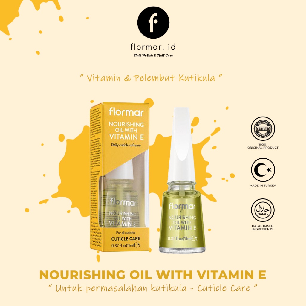 Bestseller Flormar Nourhising Oil With Vitamin E (Nail Care)