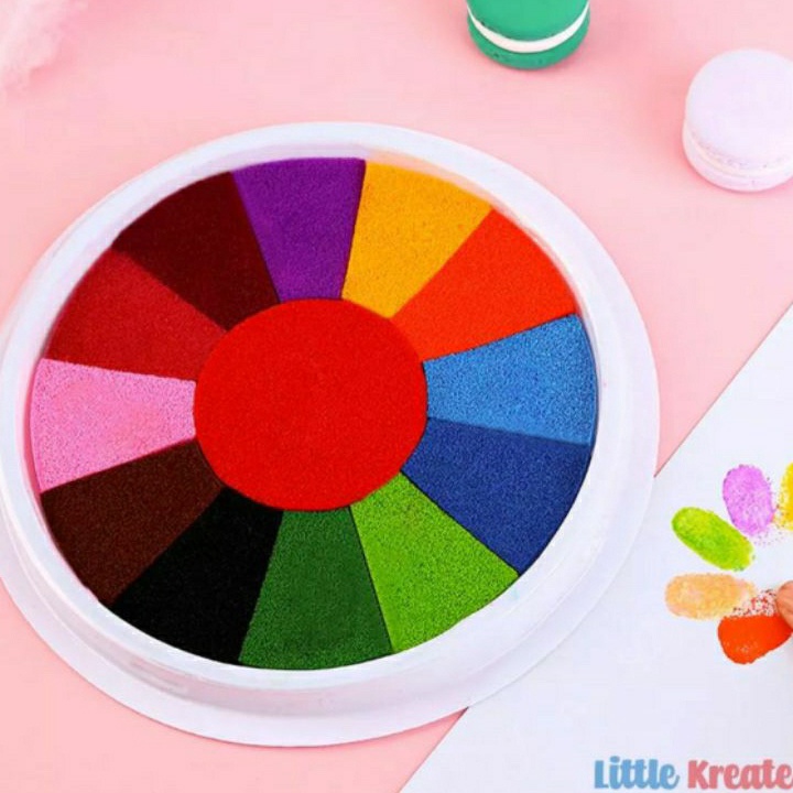

Murah SH 13 in 1 Multicolor Tinta Stamp Kerajinan Tangan Ink Pad /Finger Paint 18cm Stok Banyak