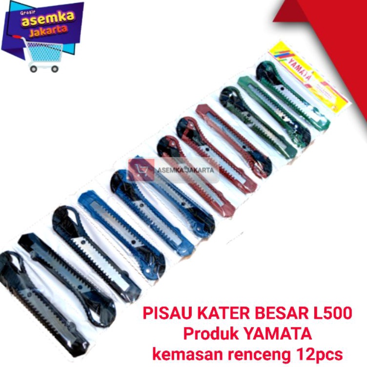 

Terlaris Pisau cutter Besar Termurah L500 kater YAMATA Grosir (12pcs) ♪↔✴❆