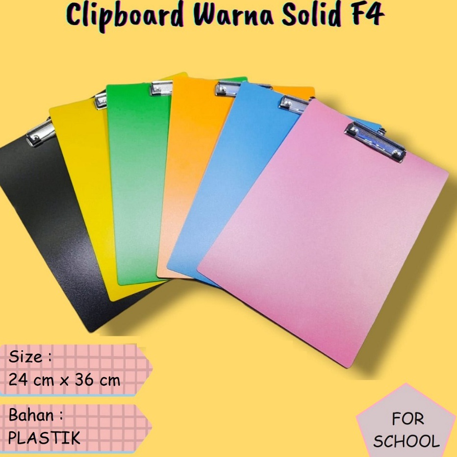 

Model Baru Papan Jalan / Clipboard F4 / Alas Ujian / Papan Ujian / Clip Board A4 Baru