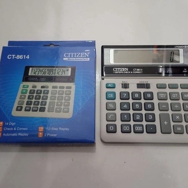 

Harga Promo Kalkulator / Calculator CITIZEN CT 8614 14 Digit Murah