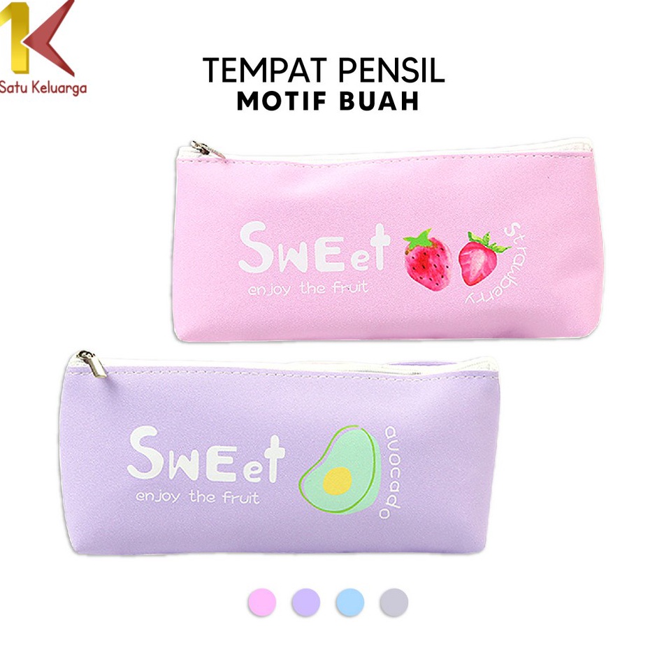 

★★★★ Satu Keluarga Tempat Pensil Buah Sweet Simple A51 Pencil Case Fruit Tempat Penyimpanan Pulpen Alat Tulis Perlengkapan Sekolah Lucu ➨➤✹✴