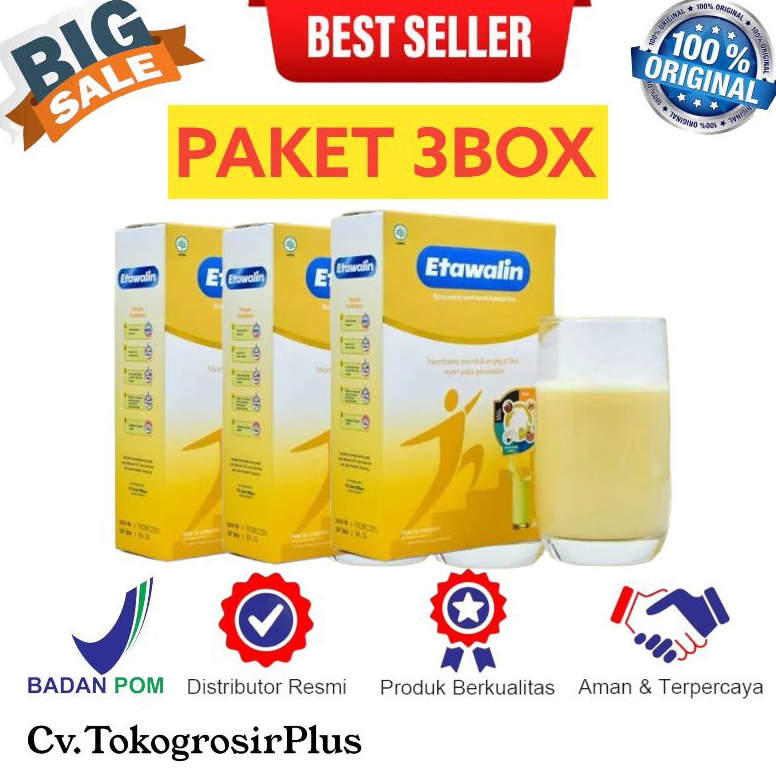 

B3stseller SUSU ETAWA PLATINUM EFEKTIF MENGATASI NYERI SENDI TULANG KEROPOS DAN OSTEOPOROSIS Super Murah