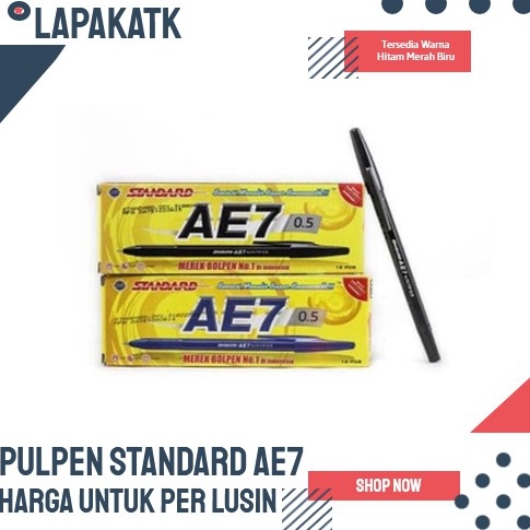 

AC76CT66 Pulpen Standard Ae7 / Pen Standart Ae7 ( lusin ) ➫Harga Termurah