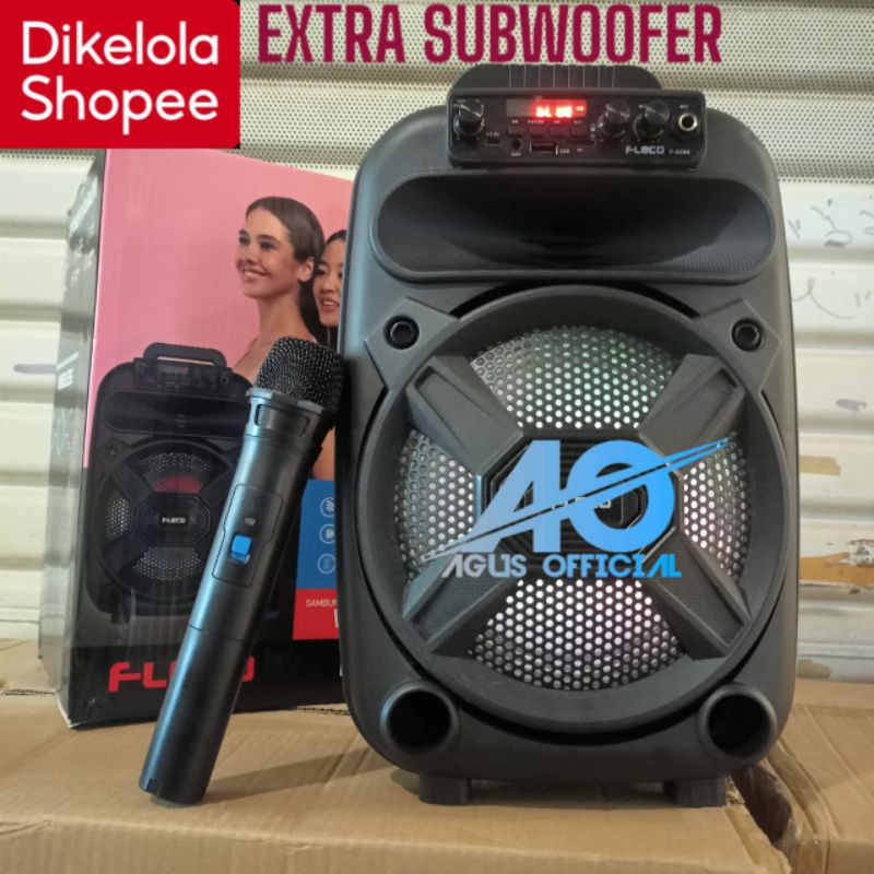 3000WATT -SPEKER KAROKE FORTABLE 8,5 INCH BONUS MICROPHON F8606 /F880/8894/955C...