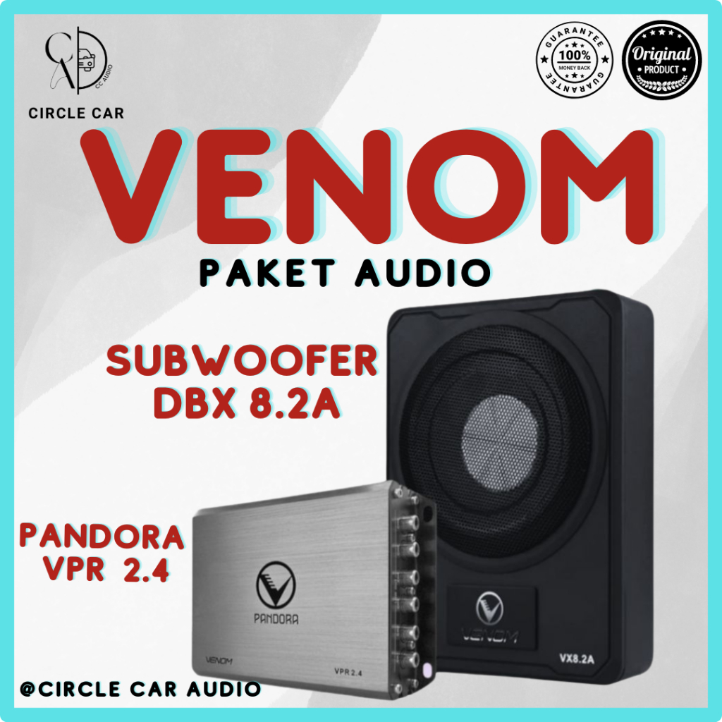 PAKET AUDIO VENOM PANDORA PVR 2.4 / SUBWOOFER VENOM VX 8.2A