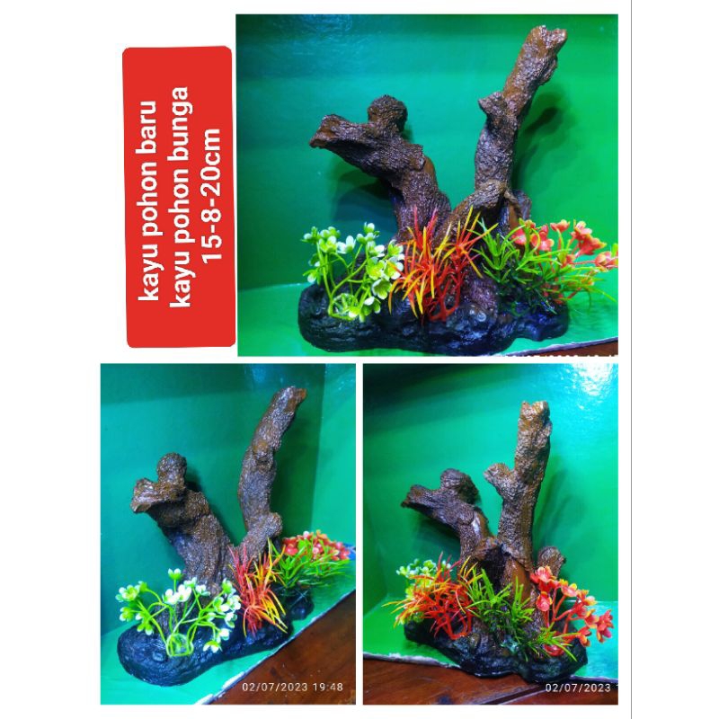 pohon aquarium hiasan ornamen aquarium