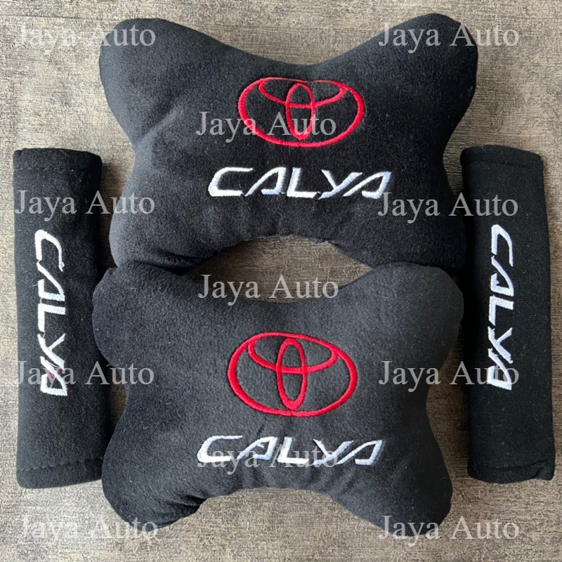 Bantal Mobil Calya Bantal Leher Jok Mobil Cover Seatbelt Calya