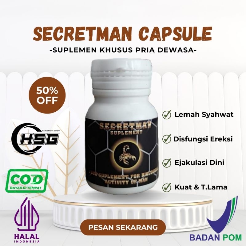 SECRETMAN Original Pembesar + Penambah Durasi & Ukuran Mr-p