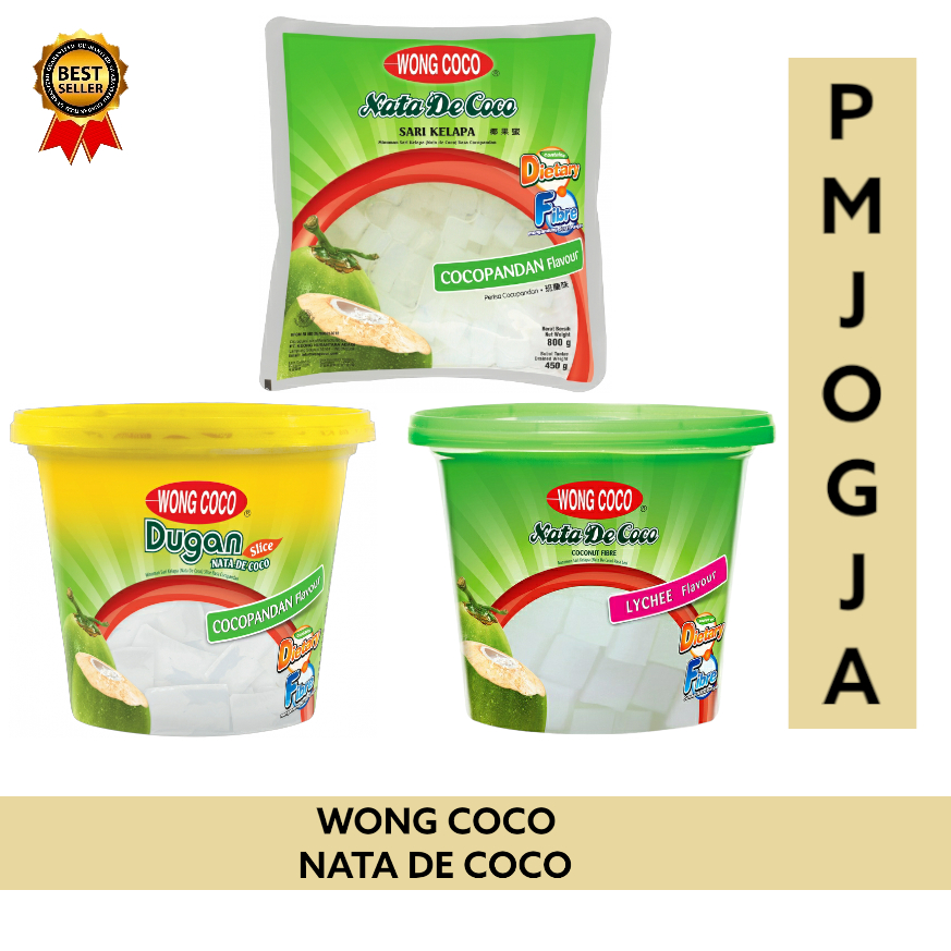 

Wong Coco Nata De Coco Cubes irisan tipis / Dugan Slice / sari kelapa wong coco