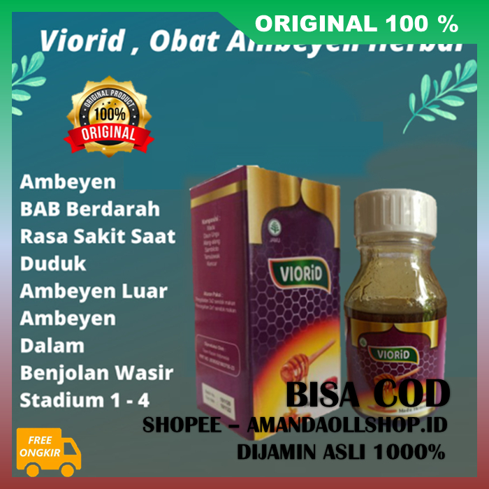 Viorid Madu Obat Wasir Solusi Atasi Ambeyen Atau Wasir Dijamin Ada Perubahan 100% ASLI BPOM