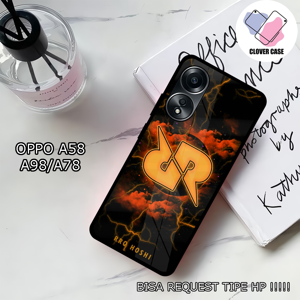 [WB12]  Case Glossy Case OPPO A58 4G | OPPO A58 5G | OPPO A78 4G  |  OPPO A98 5G | Casing Hp Kilau M
